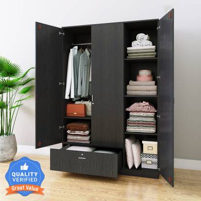 Flipkart Perfect Homes Andes Engineered Wood 3 Door Wardrobe
