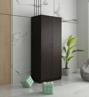 SIVOM SIVOM CAMBRIDGE Multipurpose 2 Door Wardrobe / Spacious 5 Shelves With 2 Drawer Engineered Wood 2 Door Wardrobe