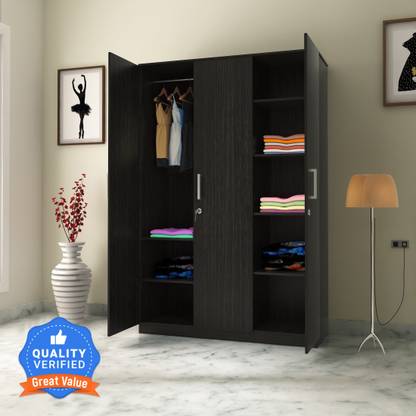Flipkart Perfect Homes Julian Engineered Wood 3 Door Wardrobe