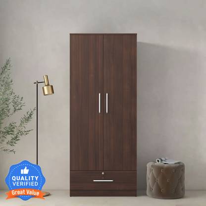 Mintwud from Pepperfry Souma Engineered Wood 2 Door Wardrobe