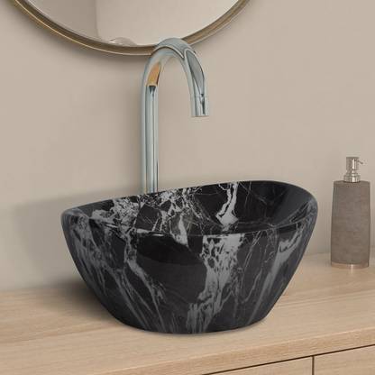 kemjo Ceramic Wash Basin | 16.3 x 13.8 x 6.5 Inch | SHIP_006 (G) CIPLA - 5005(0) Counter Top