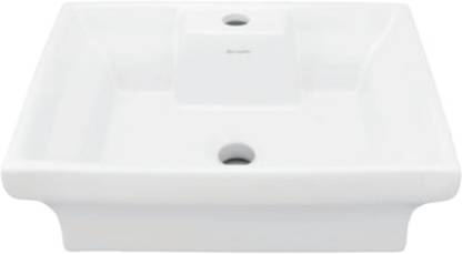 Parryware PARRYWARE ZEST Wash Basin Countertop | Tabletop Ceramic Bathroom Sink | Wash Basin Over Counter Table Top Basin