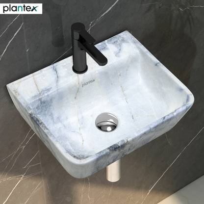 Plantex Wash Basin for Bathroom/Designer Ceramic Basin/Wash Basin for Home Wall Hung Basin