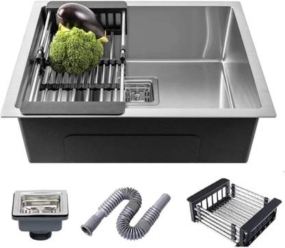 frc FRC HANDMADE 24X18X9 STAINLESS STEAL KITCHEN SINKS | VESSEL SINK ( MATT BLACK) 003 Vessel Sink