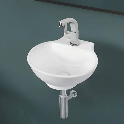 META corner small wash basin for bathroom sink wall hung wash basin 452 Wall Hung Basin