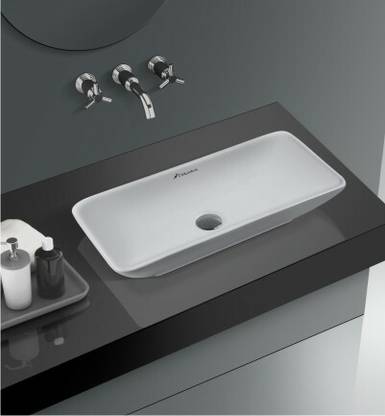 clayplus PREMIUM GRADE CERAMIC TABLE TOP WASH BASIN ( 12 * 24 ) Counter Top