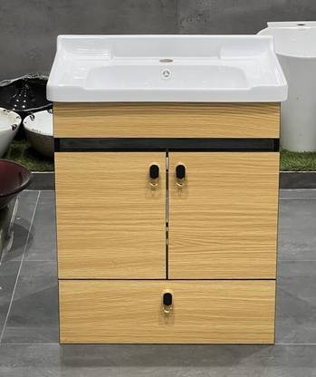 Shaurya Elegant HDMR FINISH Vanity Set with Undercounter Washbasin - 24x18 Dimensions Under Counter Basin