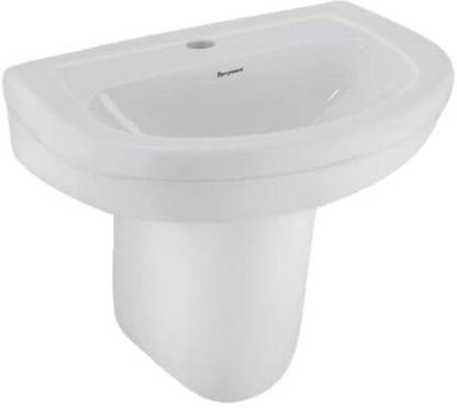 Parryware JOY Series Half Pedestal WASH BASIN P02-PAR-C042B1C Semi-pedestal Basin