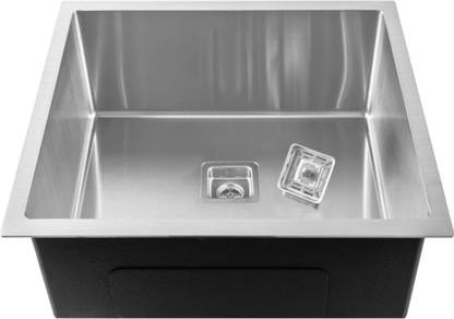 Fossa 24"x24"x10" Inch Single Bowl Premium Handmade Kitchen Sink FHS-28 Vessel Sink