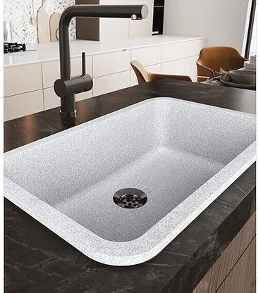 Xperia Feel the innovation 100%Premium Granite Quality Under Kitchen Platform Antique Model Sink Big Size By ( 31" X 19" X 9" Inch ) Metallic Quartz Sink For Home Kitchen Under Counter Basin