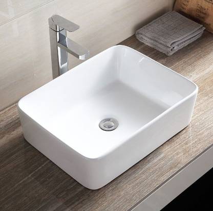 KAMRUDDIN SquareOffwhite11 Table Top Basin