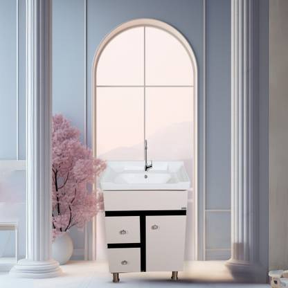 paradox studio Freestanding Bathroom Vanity Washbasin Cabinet With Storage for Bathroom & Home ECO-24-D1 Table Top Basin