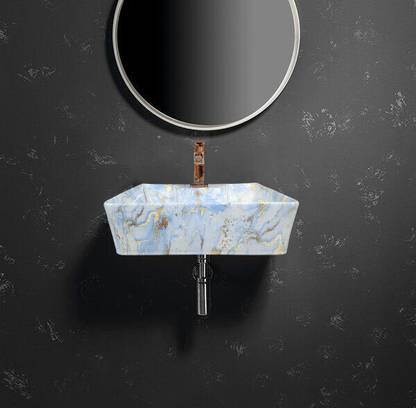 DELTA (16*12*5) Table Top & Wall Mount Wash Basin(M61) with Waste Pipe & Coupling set (16*12*5)(T)(M61) Table Top Basin