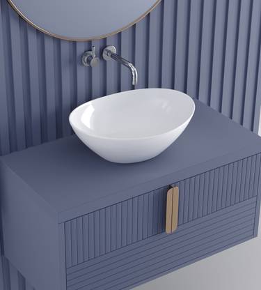 Sproxware CADIZ Ceramic Table Top / Counter Top Wash Basin [Premium Quality] SP055 Table Top Basin