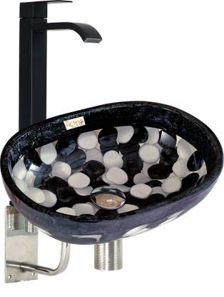 Actino Nob. 89 multi color table top wash basin. 12 x 16 Capsule Shape. Nob. 89 Table Top Basin
