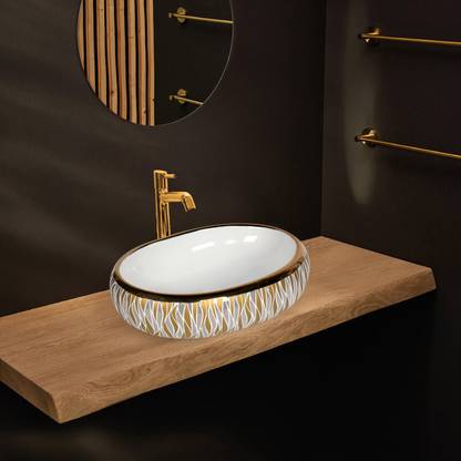 Sprenza CERA Golden table top 2207 (61*43*14)cm CERA Golden table top 2207 (61*43*14)cm Table Top Basin