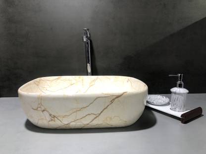 DELTA Table Top Premium Designer Ceramic Wash Basin(0040) (18x13x5)(0040) Table Top Basin