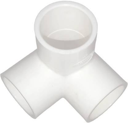 देहरान UPVC 3 WAY ELBOW UPVC 3 Way Elbow 1 Inchi Pipe Fitting for Bathroom and Kitchen Pak 5 कॉर्नर बेसिन