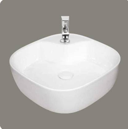 Sonex CREAVITA ( 44*44*13.5 ) CM NEW DESIGN PREMIUM & HEAVY SQUARE BOWL / Table Top Basin