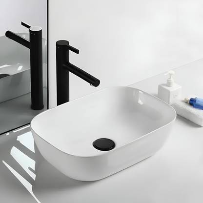 clayplus PREMIUM GRADE CERAMIC TABLE TOP WASH BASIN ( 14.5 * 10 ) Table Top Basin