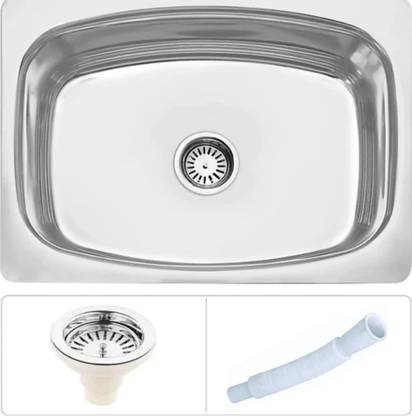 Jindal steel SS_304 (24×18×9) SS-304 Vessel Sink