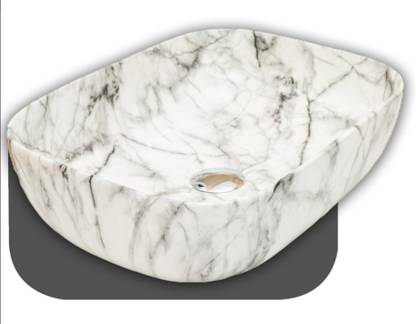 Lofina Ceramic DESIGNER COUNTER WASH BASIN GLOSSY finish (18x13x5.5) WASH BASIN Table Top Basin
