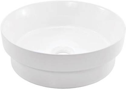 Jaquar Thin Rim designer round Shape wash basin | 360x360x120 mm | P02-JAQ-SLS-WHT-6905 Table Top Basin