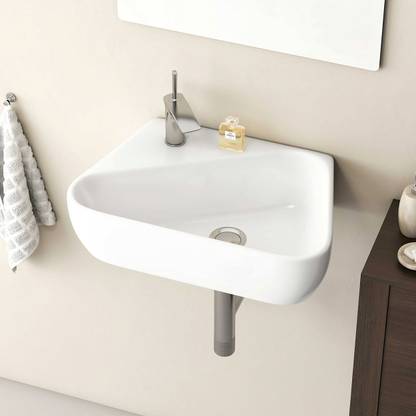 Syon NOBLE Premium Ceramic Table Top & Wall Hung Wash Basin (17.7 inch x 10.5 inch) SYON028 Table Top Basin