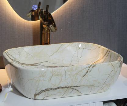ZOOQ Ceramic Bathroom Basin/ Vessel Sink/ Table Top Basin