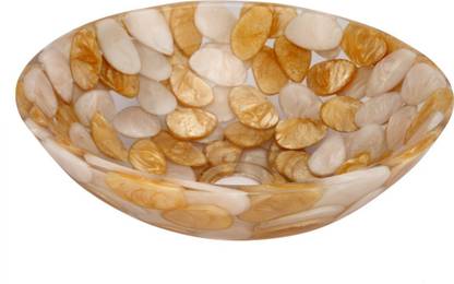 Zahab GOLDEN ROUND RESIN WASH BASIN G101 Table Top Basin