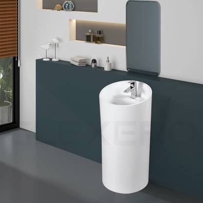 Glexero Premium Quality Bathroom Wash Basin Romanian MT Pedestal Basin