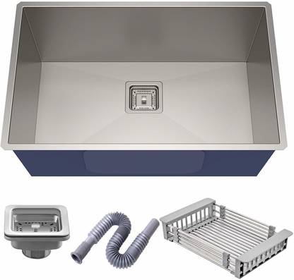 Mapson 24 X 18 X 10 Handmade Kitchen, Waste Coupling, PVC Pipe Fruit Basket sink set Vessel Sink