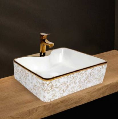 BRIGHT WORLD 1002 (48.5*37*13) CM UNIQUE TRENDING BEAUTIFUL DESIGNER TABLE TOP WASH BASIN / Table Top Basin