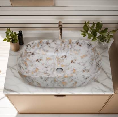 MOZATO (18*13*5) INCH VERY STYLISH DESIGNER WASH BASIN (GLOSSY FINISH)/ (46*32.5*14) CM CLASSIC DESIGNER CERAMIC WASH BASIN / Table Top Basin