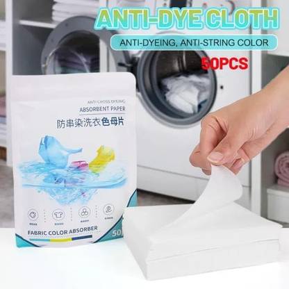 MOKSHDAA Washing Machine Anti Dyeing Color Absorption Paper Fabric Deodorizer