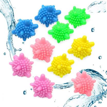 Sokmak PACK OF 8 Solid Reusable Colorful Machine Washing Ball Laundry Ball Washing Machine Net