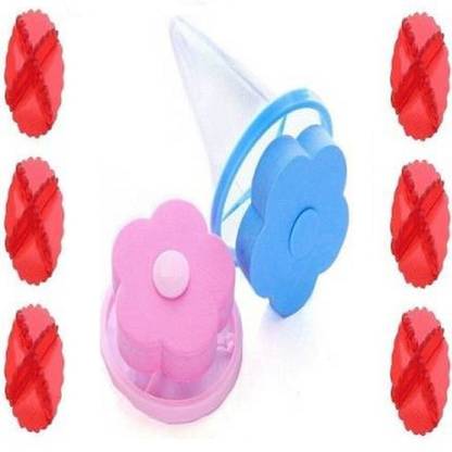 HemCorp Combo WashingMachine Ball 6PC &Floating Lint FineMesh Net Filter Reusable 2Pc Detergent Bar