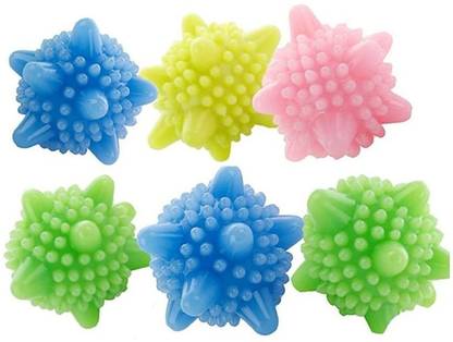 Eagean Big Size 8 Pcs Eco Laundry Ball Solid Colorful Machine Washing Ball Detergent Bar