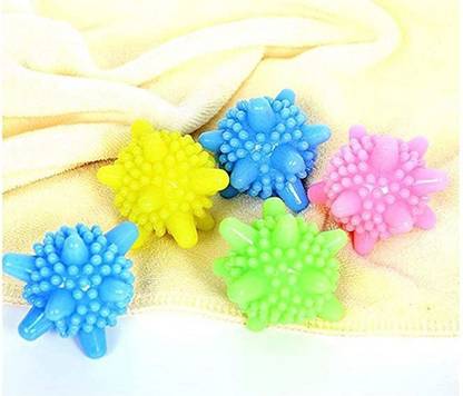 QWEEZER 2Pcs Foating Net Lint Remover & 5 Laundry balls For Washing machine Detergent Bar