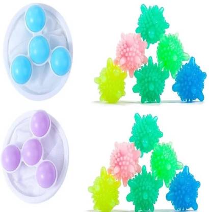Sindhia Washing Machine Lint Remover 2 Net Pouch & Get 10 Pcs Laundry Balls Free Detergent Bar