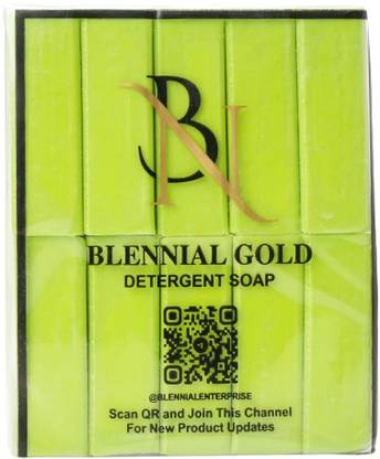 Blennial Pista Detergent Bar Soap, Removes Tough Stains(1.8kg, Pack of 10) Detergent Bar