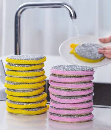 Nappwe 2-in-1 Dishwashing Scrub & Sponge for Kitchen Scrub Pad