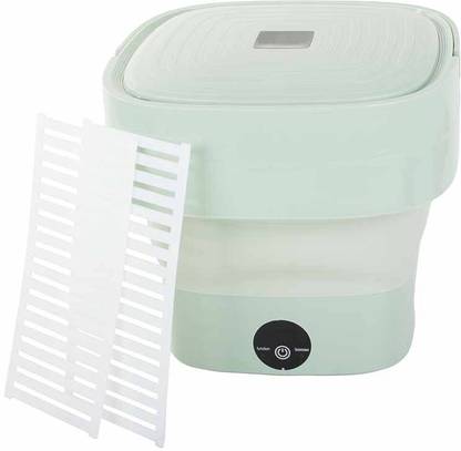 HomeFast Mini Folding Washer and Dryer Combo,with Small Foldable Drain Basket Washing Machine Door Hinge