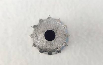 400-470 12 Teeth Washing Machine Metal Bush for Washing Machine Pulsator Washing Machine Inlet Hose