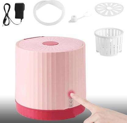 DRUMSTONE Mini Round Washing Machine – Portable Laundry Dryer with Spin Function Home Use Washing Machine Inlet Hose