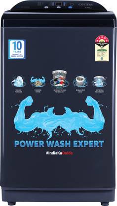 ONIDA 8 kg 5 Star With Sensomatic Wash Technology Fully Automatic Top Load Washing Machine Grey