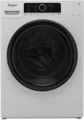 Whirlpool 8 kg Fully Automatic Front Load Washing Machine White