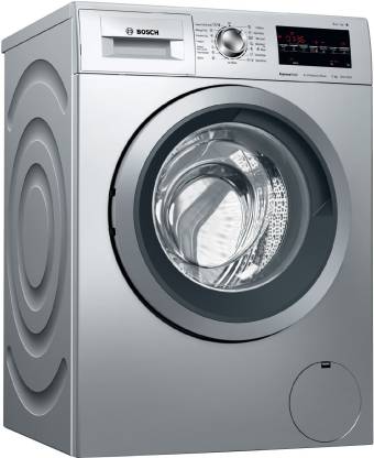 BOSCH 8 kg InverterExpressWash1200RPM Fully Automatic Front Load Washing Machine with In-built Heater Silver