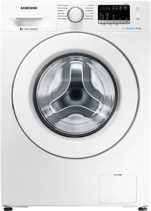 SAMSUNG 8 kg Inverter with Ecobubble Fully Automatic Front Load Washing Machine with In-built Heater White