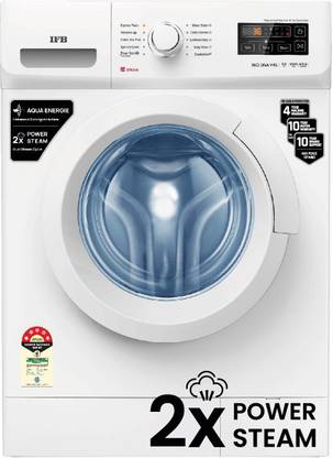IFB 6 kg with Steam Wash, Aqua Energie, Anti-Allergen Fully Automatic Front Load Washing Machine with In-built Heater White